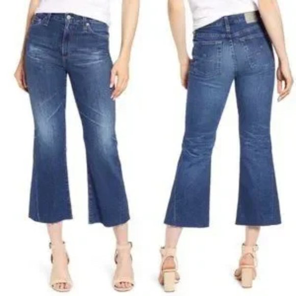 NWOT Adriano Goldschmied AG Quinne High Waist Crop Flare Jeans Size 26 - Picture 1 of 7
